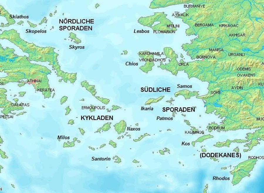 Seegebiet Dodekanes - Sailing Cosma